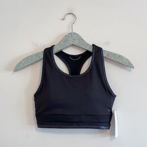 NWT Splendid Black Medium Support Sports Bra
